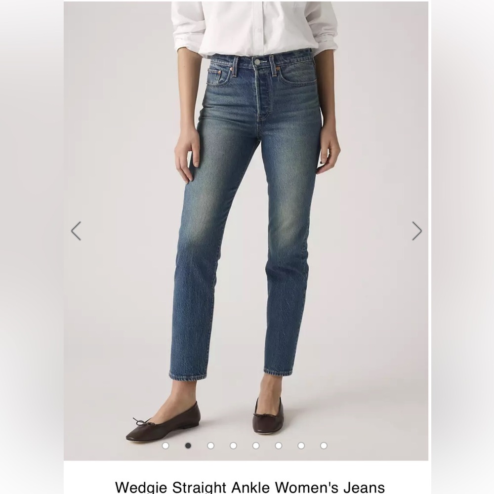 Levi’s wedge straight jeans 27